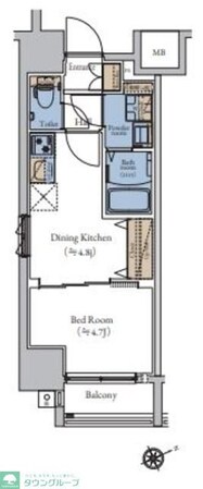 エスティメゾン大森の物件間取画像